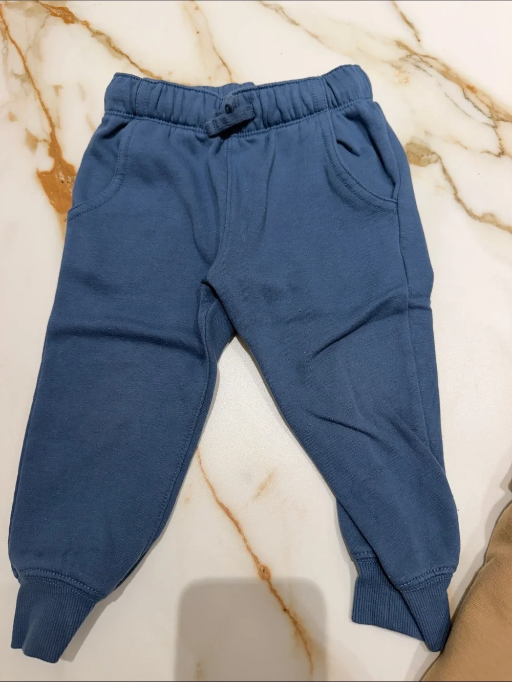 Carter's Cozy Jogger Set - Blue & Tan 2T